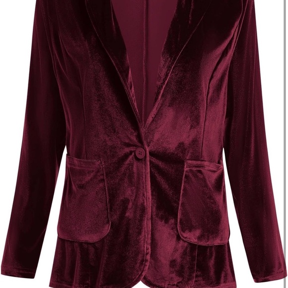 Nordstrom Rack Jackets & Blazers - Nordstrom Velvet Red Blazer Jacket Cardigan